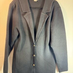 Jos A Banks black button up cardigan Large